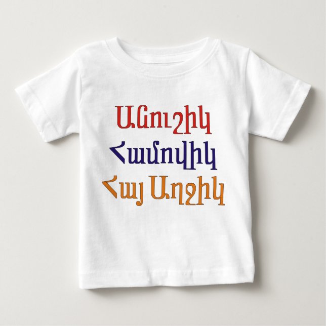 Anoushig Hamovig Hye Aghchig Baby T-shirt (Vorderseite)