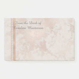 Anpassbar 10" X 6" Post es notiert Rose Gold Post-it Klebezettel