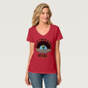 Anpassbar aus dieser Welt Alien UFO Space T-Shirt