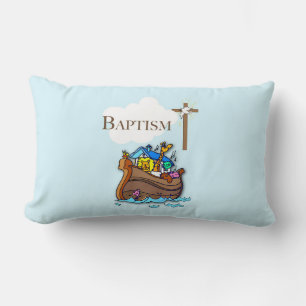 Anpassbar, Baby Boy Taufe Noah's Ark Lendenkissen