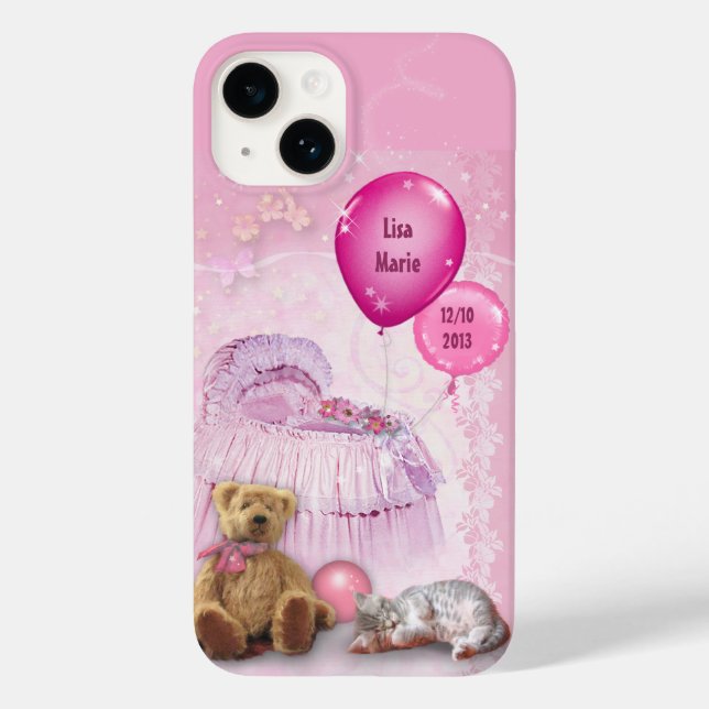 (Anpassbar) Baby Girl Case-Mate iPhone Hülle (Rückseite)