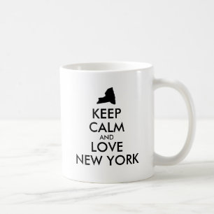 Anpassbar BLEIB RUHIG und LIEBE NEW YORK Tasse