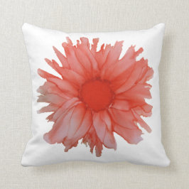 Anpassbar!! Coral Daisy Handpainted Kissen