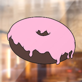 Anpassbar Dein Lieblings-Donut Fensteraufkleber