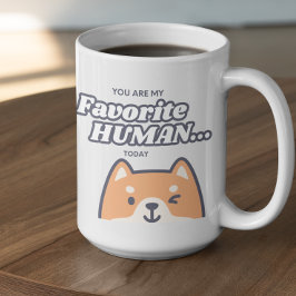 Anpassbar Du bist mein Lieblingsmensch Kaffeetasse