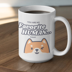 Anpassbar Du bist mein Lieblingsmensch  Kaffeetasse