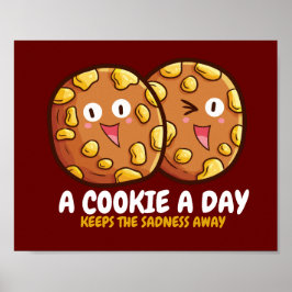 Anpassbar "Ein Cookie am Tag" Poster