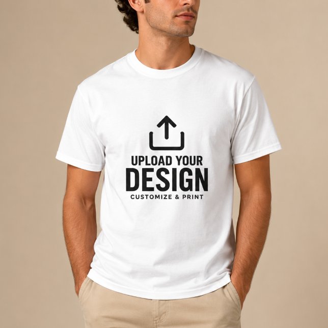 Anpassbar Einfache Leere Personalisierte T-Shirt (Von Creator hochgeladen)