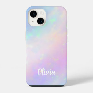 Anpassbar Elegantes Faux-Opaleszent  iPhone 14 Hülle