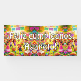 Anpassbar ¡Feliz cumpleaños! Mexican Fiesta Ba Banner