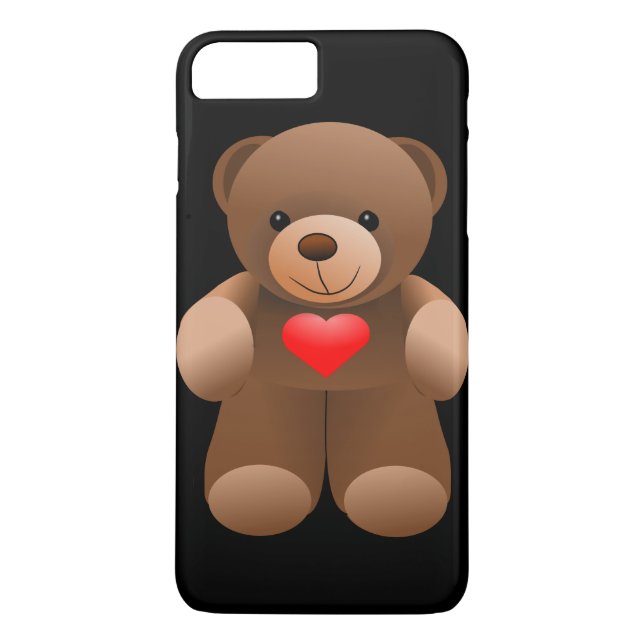 Anpassbar I Liebe You Teddy Bär Case-Mate iPhone Hülle (Rückseite)