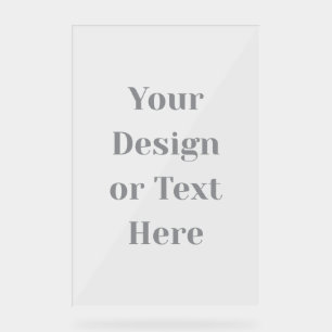 Anpassbar Ihr Design oder Text hier Personalisiert Acrylschild