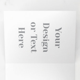 Anpassbar Ihr Design oder Text Hier Personalisiert Dreifach Gefaltete Urlaubskarte