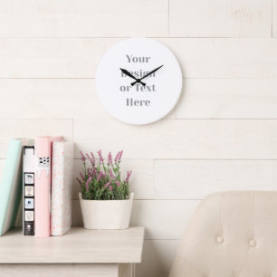 Anpassbar Ihr Design oder Text hier Personalisiert Große Wanduhr