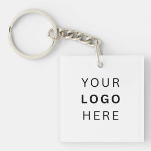 Anpassbar Ihr Logo Foto Business Swag Merch Schlüsselanhänger