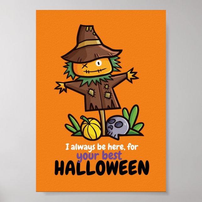 Anpassbar Immer am besten Halloween Poster (Vorne)