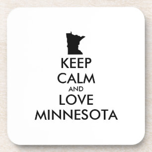 Anpassbar KEEP CALM und LIEBE MINNESOTA Untersetzer