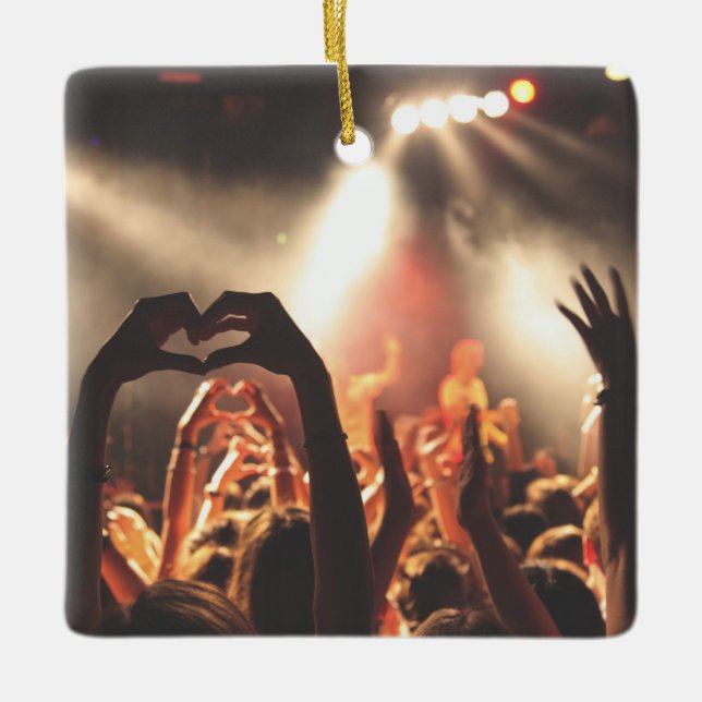 Anpassbare 2-seitige Elegante Scrolls 2 Foto Keramikornament (Vorderseite)