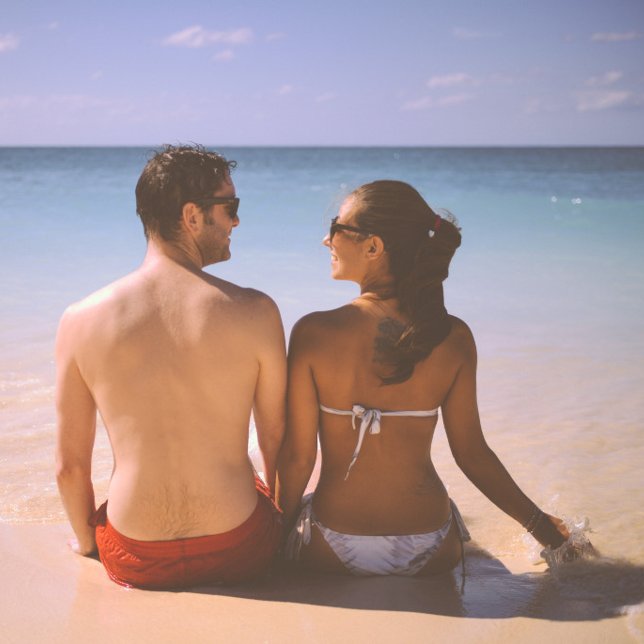 Anpassbare 2-seitige Elegante Scrolls 2 Foto Keramikornament (lovely)