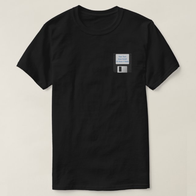 Anpassbare 3,5"-Diskette T-Shirt (Design vorne)