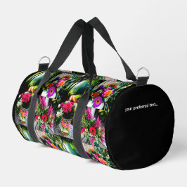 Anpassbare 4 personalisierbare Fotomaterial-Collag Duffle Bag
