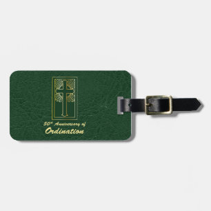 Anpassbare 50. Jahrestag der Ordination Green Gepäckanhänger