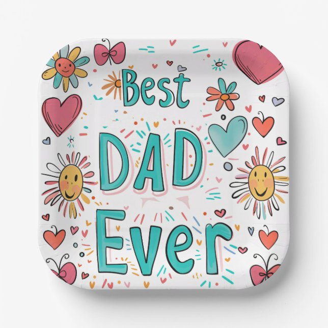 Anpassbare 7"-Square-Papierplatte für Veranstaltun Pappteller (Vorderseite)