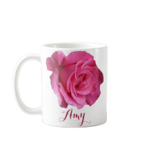 Anpassbare Amy Name Rosa Rosa Blume boho