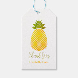 Anpassbare Ananas Vielen Dank Geschenkanhänger