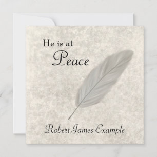 Anpassbare Ankündigung von Tod/Abgang