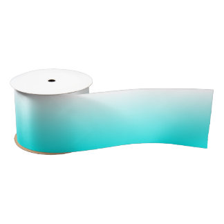 Anpassbare Aqua Ombre Satinband