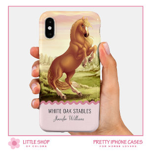 Anpassbare Aufzucht Golden Palomino Pferd Case-Mate iPhone 14 Hülle
