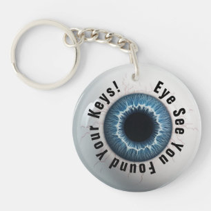 👁️ Anpassbare Augen sehen Ihre Tasten Schlüsselanhänger