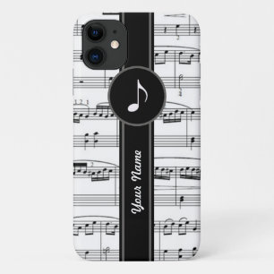 anpassbare b&w-Musiknoten Case-Mate iPhone Hülle