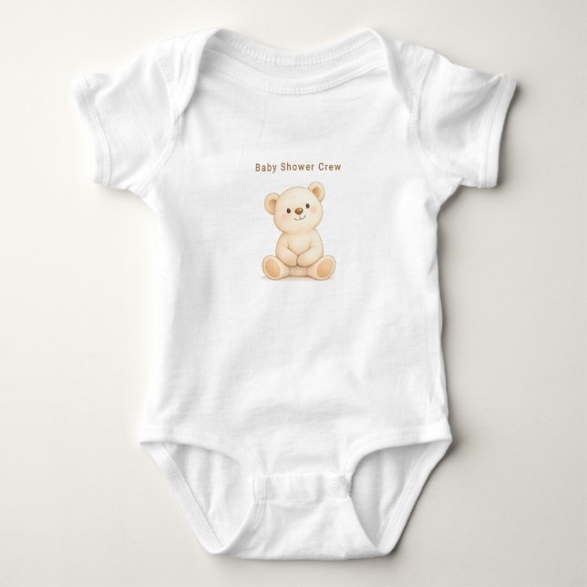 Anpassbare Babyparty Baby Strampler (Vorderseite)