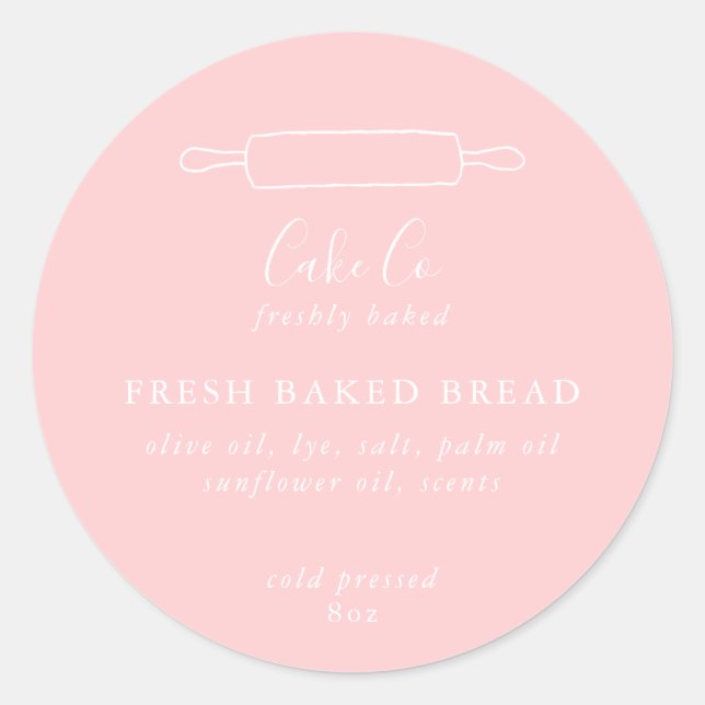 Anpassbare Backkleber Runder Aufkleber (Vorderseite)