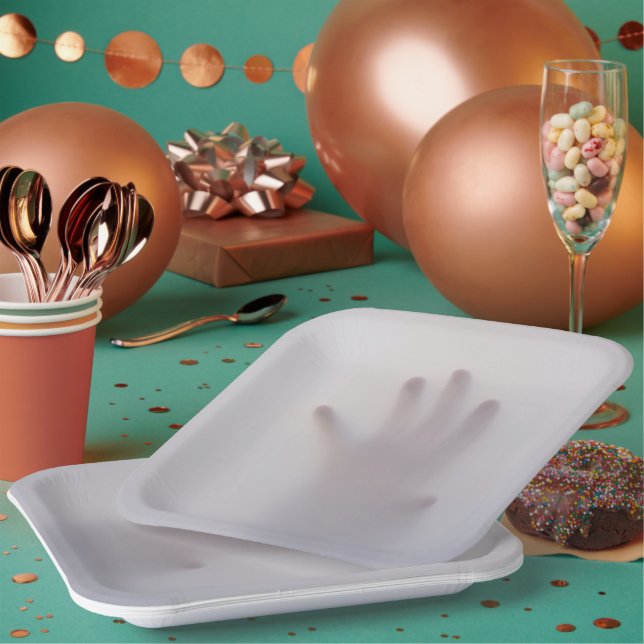 Anpassbare Beängstigende Halloween-Platte Pappteller (Multi)