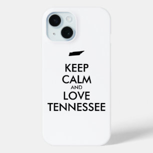 Anpassbare BEHALT-CALM und LIEBE TENNESSEE Case-Mate iPhone Hülle