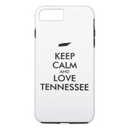 Anpassbare BEHALT-CALM und LIEBE TENNESSEE Case-Mate iPhone Hülle