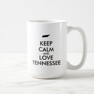 Anpassbare BEHALT-CALM und LIEBE TENNESSEE Kaffeetasse