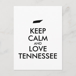 Anpassbare BEHALT-CALM und LIEBE TENNESSEE Postkarte