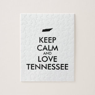 Anpassbare BEHALT-CALM und LIEBE TENNESSEE Puzzle