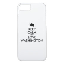 Anpassbare BEHALT-CALM und LIEBE WASHINGTON