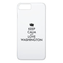 Anpassbare BEHALT-CALM und LIEBE WASHINGTON