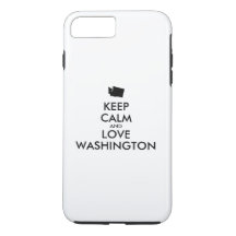 Anpassbare BEHALT-CALM und LIEBE WASHINGTON