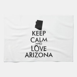 Anpassbare BEHALTEN CALM und LIEBE ARIZONA Geschirrtuch