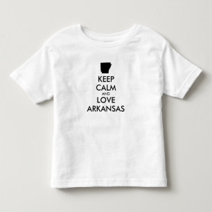 Anpassbare BEHALTEN CALM und LIEBE ARKANSAS Kleinkind T-shirt