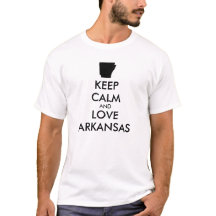 Anpassbare BEHALTEN CALM und LIEBE ARKANSAS