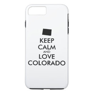 Anpassbare BEHALTEN CALM und LIEBE COLORADO Case-Mate iPhone Hülle