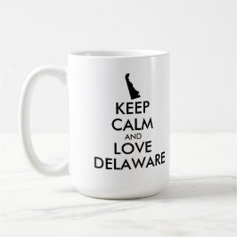 Anpassbare BEHALTEN CALM- und LIEBE-DELAWARE Tasse